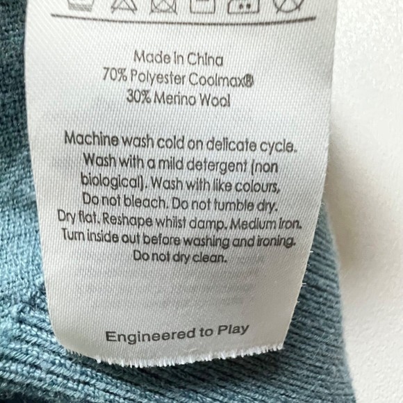 Ping Men's Lgt Blue Merino Wool Blend Sensorwarm 1/4 Zip Sweater Jumper Golf, M - Picture 13 of 16